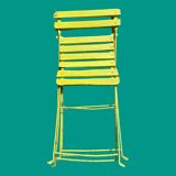 Two old folding garden chairs