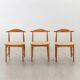Set de 6 chaises scandinaves, milieu du 20e siècle