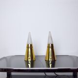 Pair of Venini Pyramidal Lamps 1970