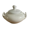 White sugar bowl