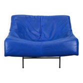 Black leather butterfly chair