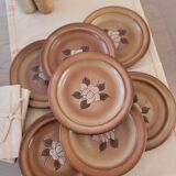 assiettes plates grès Niderviller