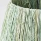 Art Deco Japonisme ceramic table lamp, 1928, new silk sari ribbon lampshade.