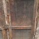 Antique wooden and metal accent furniture with mesh doors