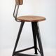 Rowac vintage industrial stool chair from the 1920s