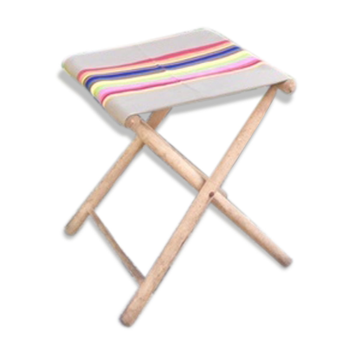 Folding vintage stool