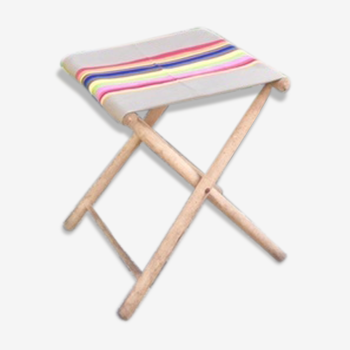 Folding vintage stool