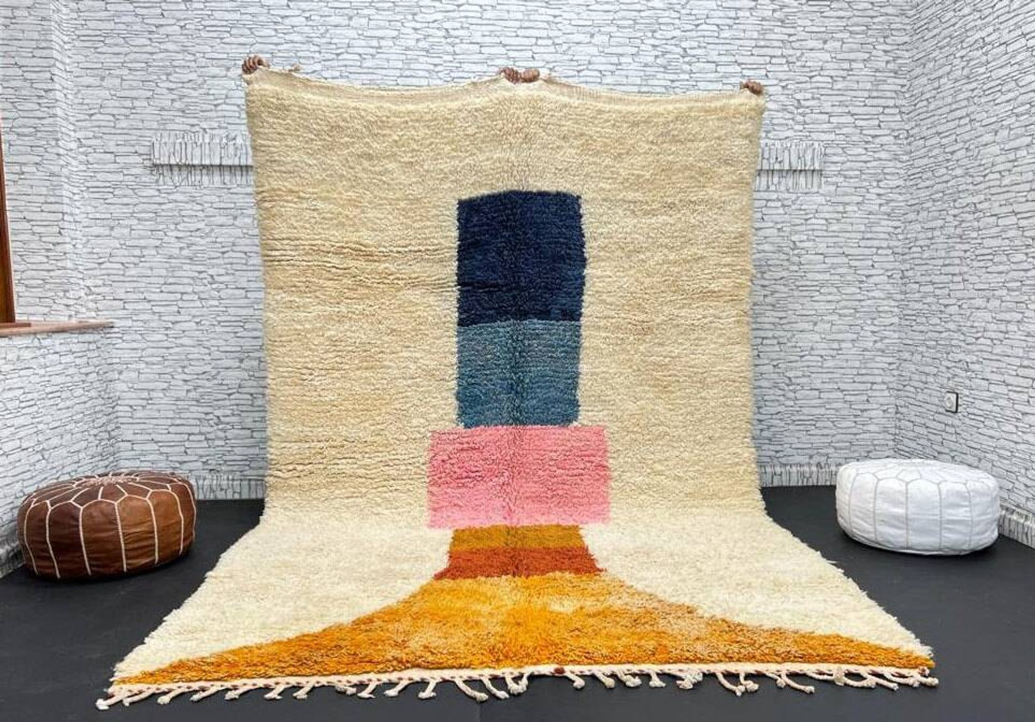 Tapis marocain artisanal fait main 3x2 m