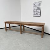Oak console farm table 3m