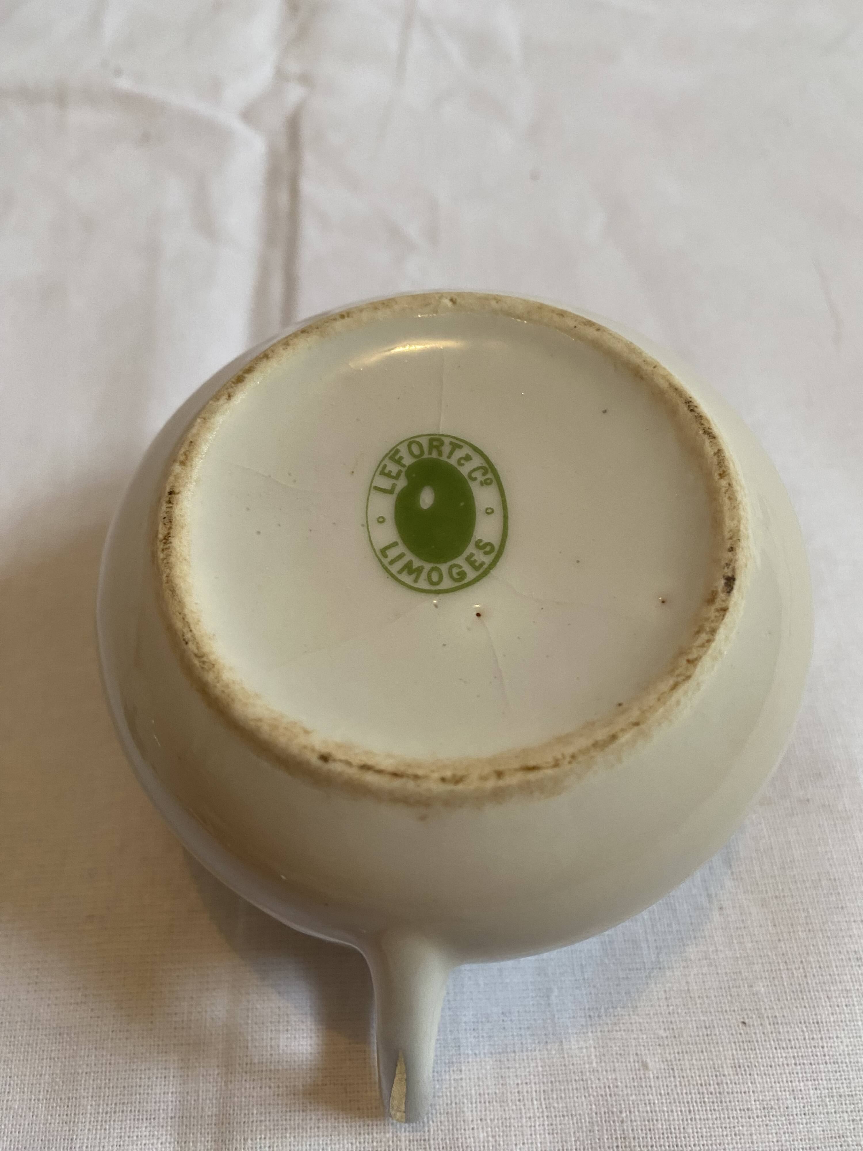 Limoges porcelain sugar bowls