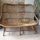 Rattan bench