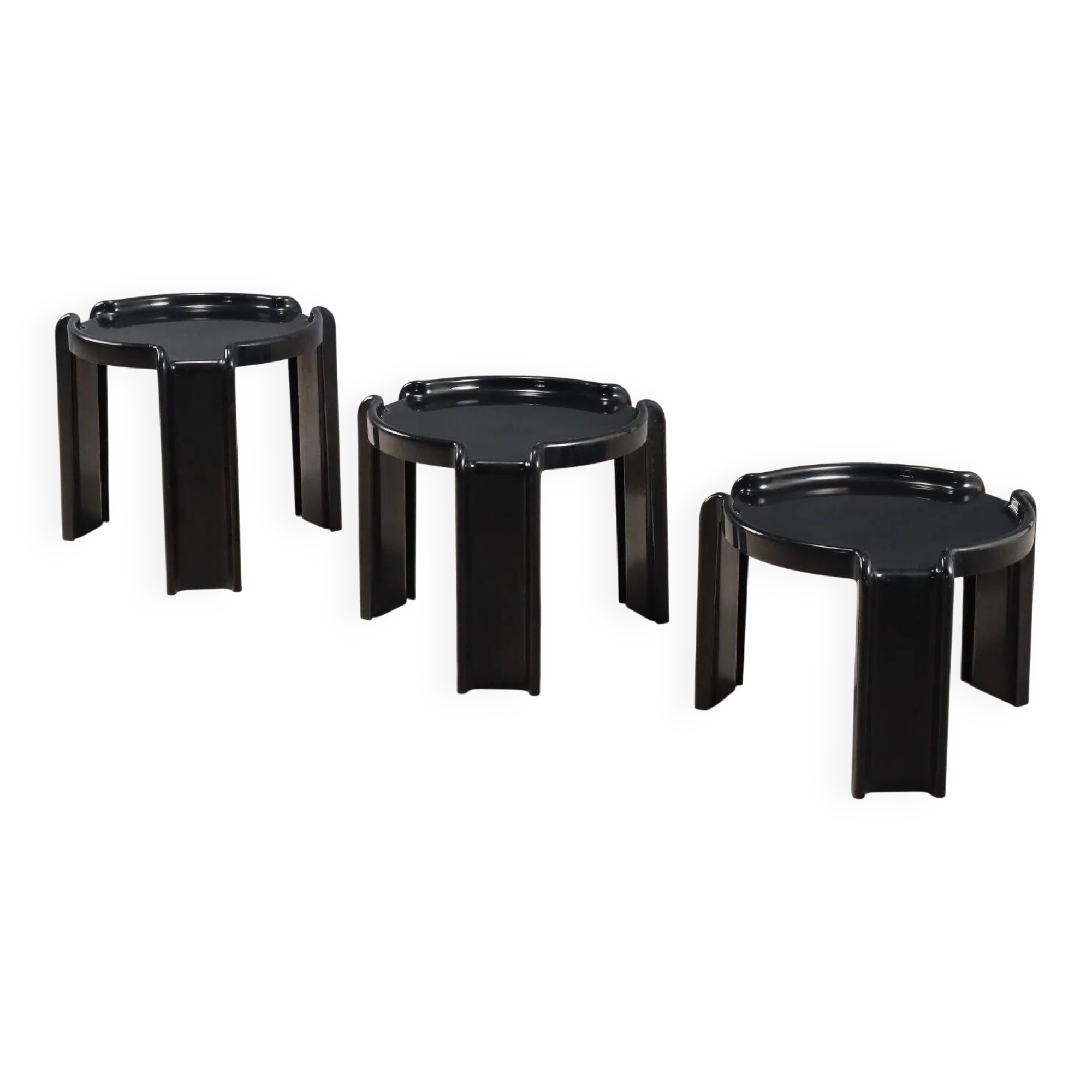 Low tables Kartell design Giotto Stoppino Italy 1970s