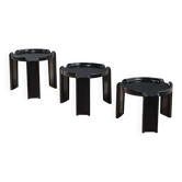 Low tables Kartell design Giotto Stoppino Italy 1970s