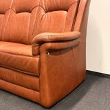 Leather  2-piece set-sofa and armchair from Elastoform