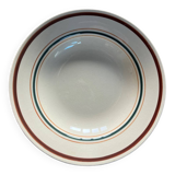 Set of 7 Gien soup plates, Gaston model