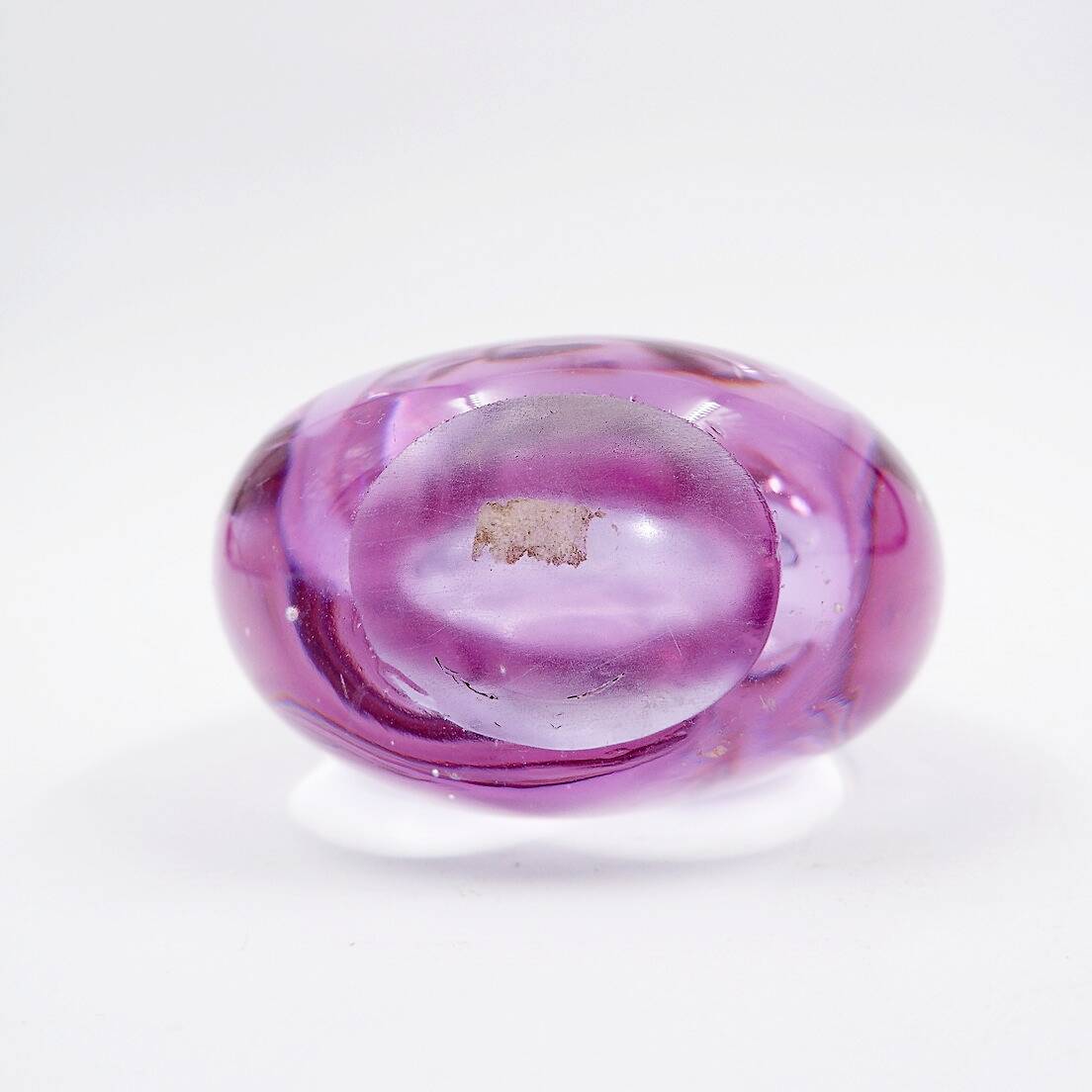 Flacon à parfum en verre soufflé violet « Sommerso »