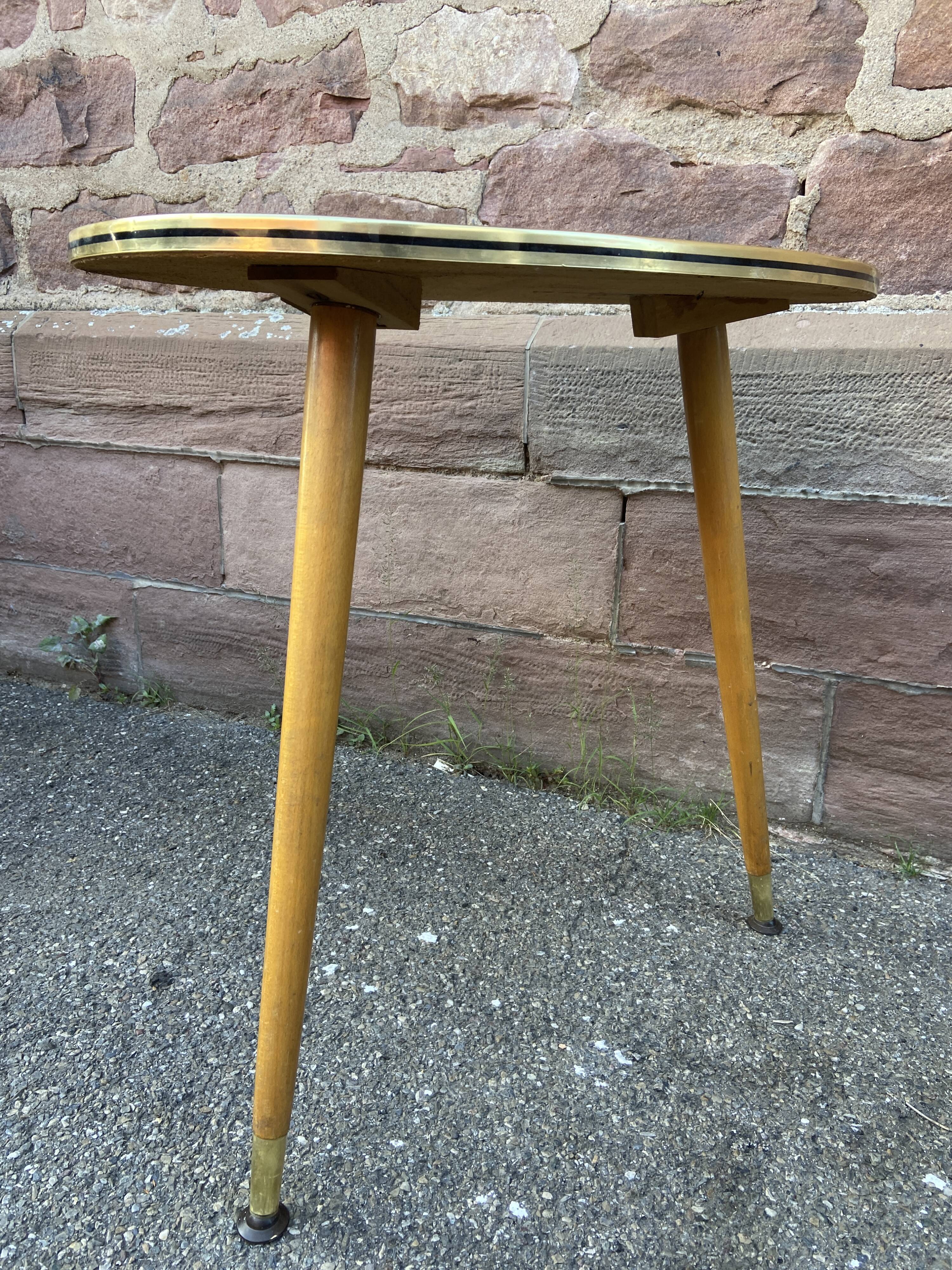 Coffee table cocktail Formica French vintage design 1960
