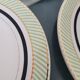 Lot n°2 de 5 assiettes à dessert Opaceline de Salins