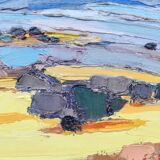 Oil on canvas by Michel No, 1980s.