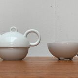 Teapot and cup from the vintage postmodern German Fantasia series by Matteo Thun for Arzberg, 1980s, set of 2.