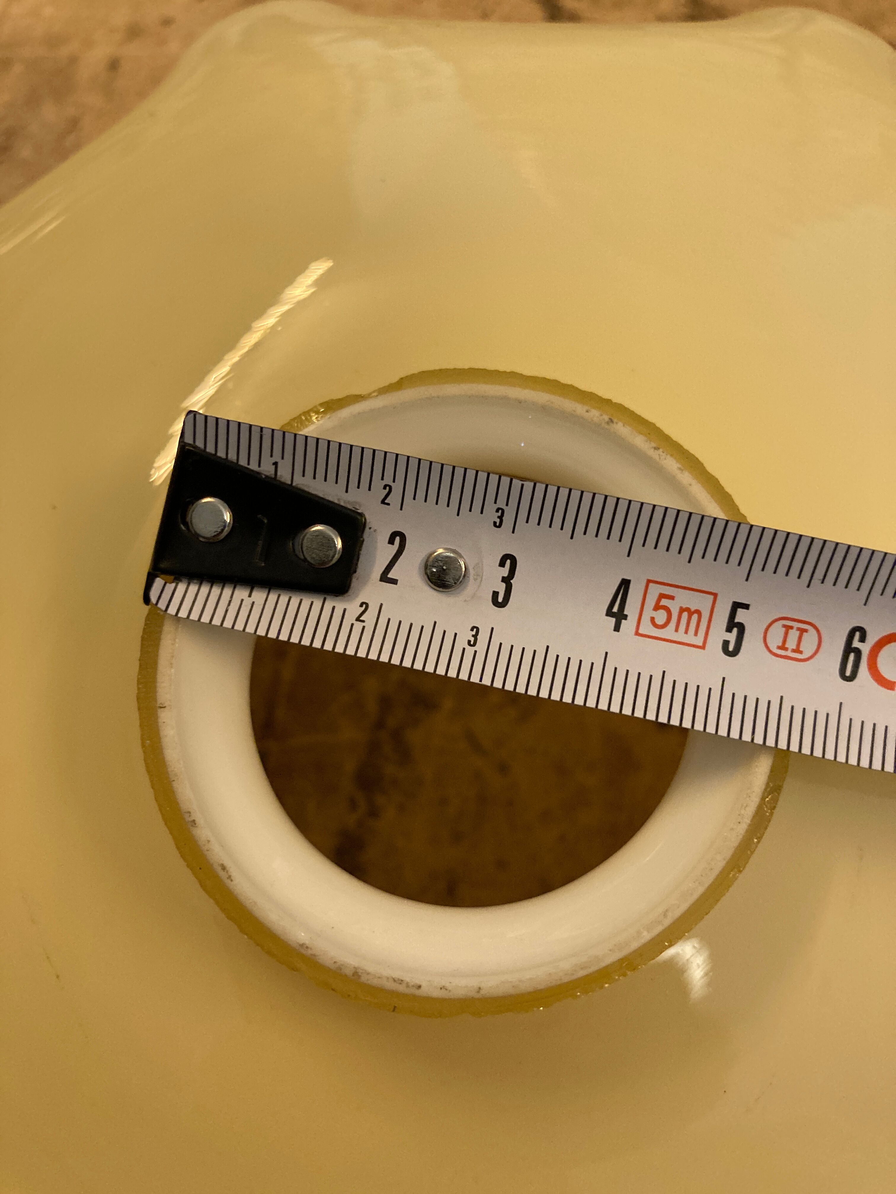 Yellow glass suspension