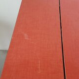 Red formica table