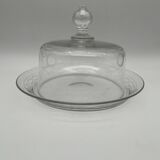 Old chiseled crystal dessert bell