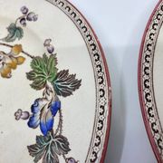 Victorian plate set by Brownfield & Sons model "Texas" England 1880