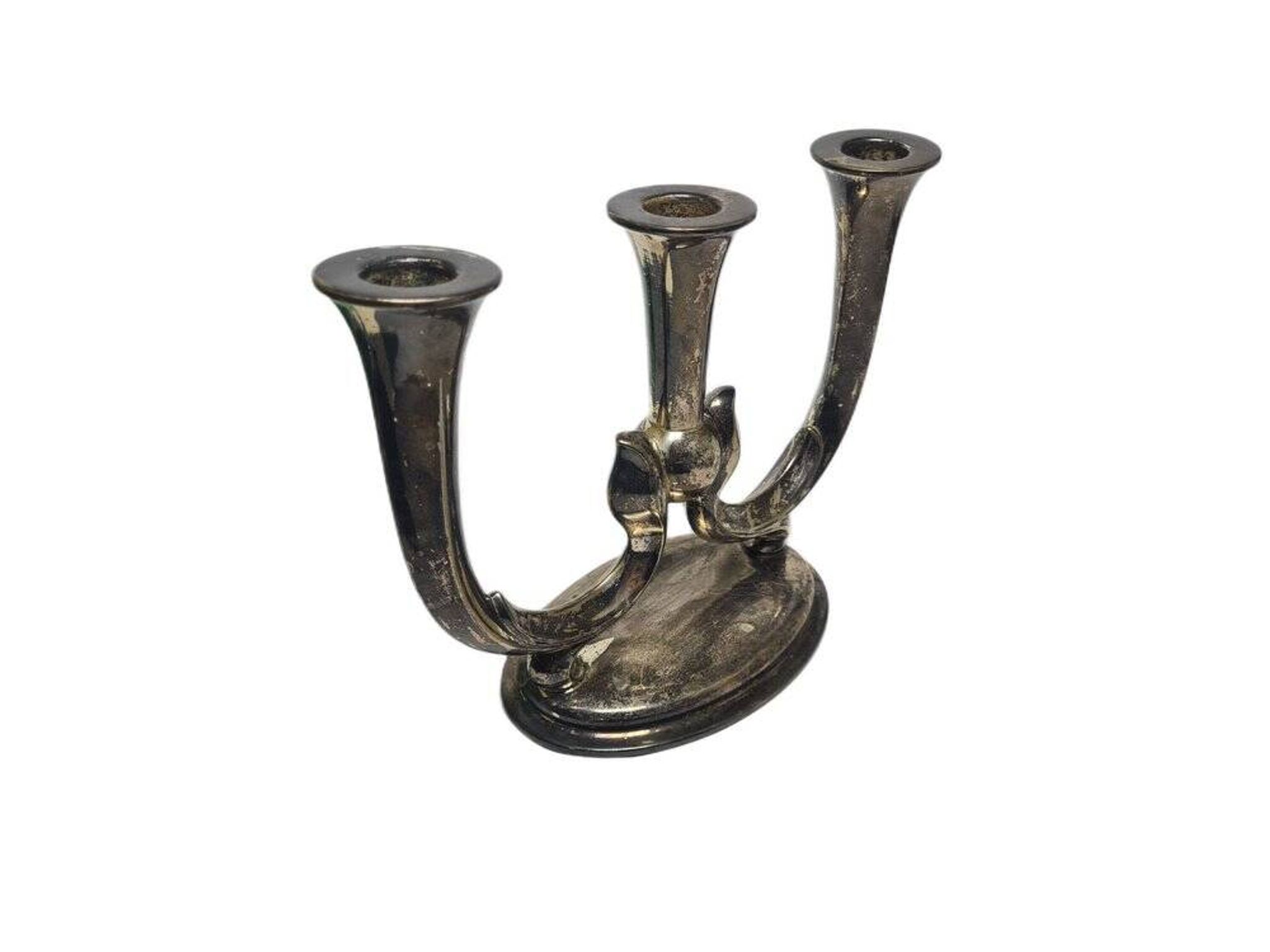 Art Deco three-armed candleholder, Germany, 1950s