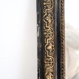 Miroir Napoléon III doré et noir