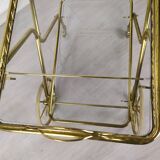 Vintage golden brass rolling service