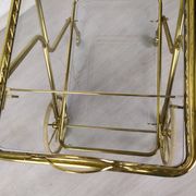 Vintage golden brass rolling service