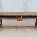 20th century walnut farmhouse table