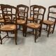 Set of eight 20th-century Regency-style chairs in solid oak