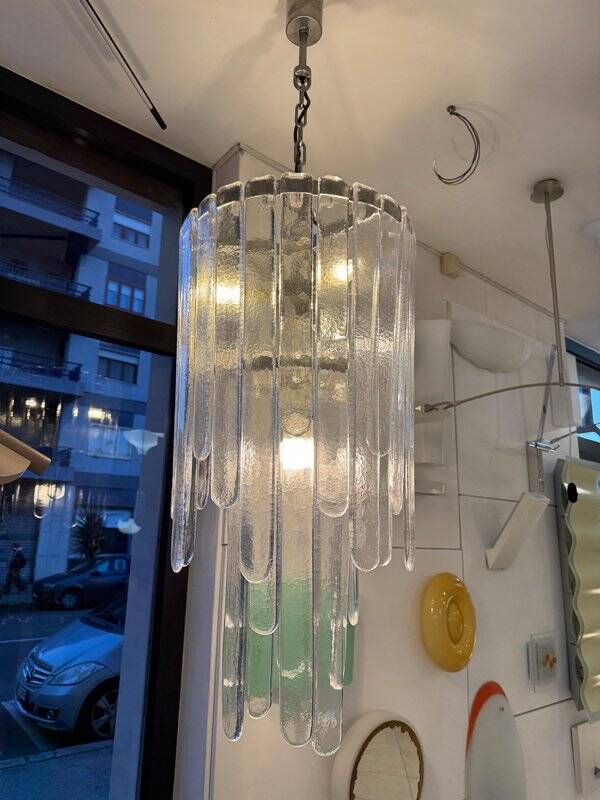 Murano Glass Waterfall Chandelier by Carlo Nason for Mazzega, 1970s
