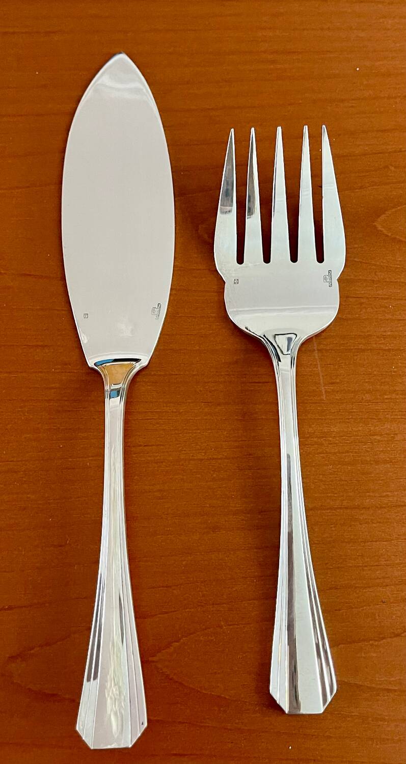 Christofle boréal fish service 26 pieces