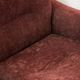 Brown velvet and chrome sofa, designed by Adriano Piazzesi, Italy, 1980s.