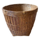 Panier en rotin et osier