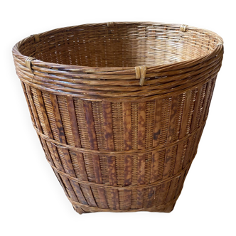 Rattan and wicker basket