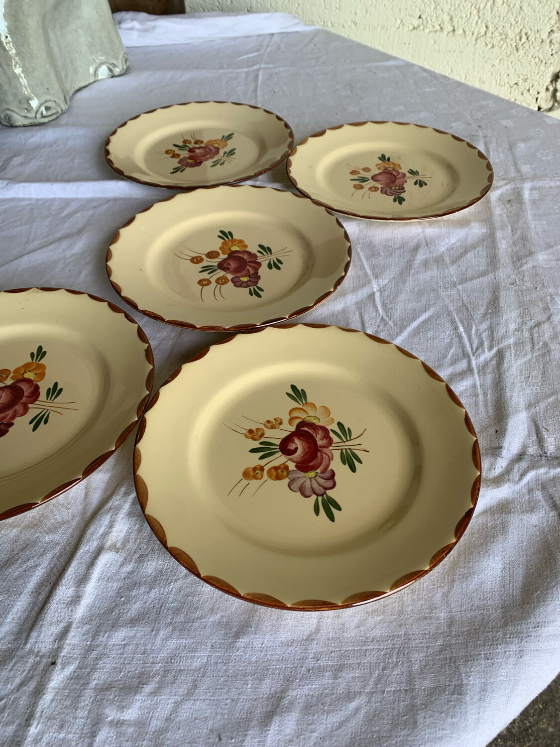 Set de 5 assiettes Longchamp – Modèle Agen