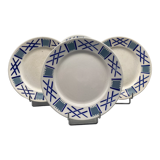 4 assiettes à dessert lunéville kg modèle "servange"