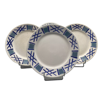 4 dessert plates lunéville kg model "servange"