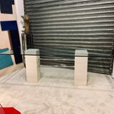 Dining table 1970/80 in travertine