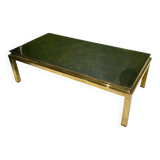 Table basse verre eglomisé 1970