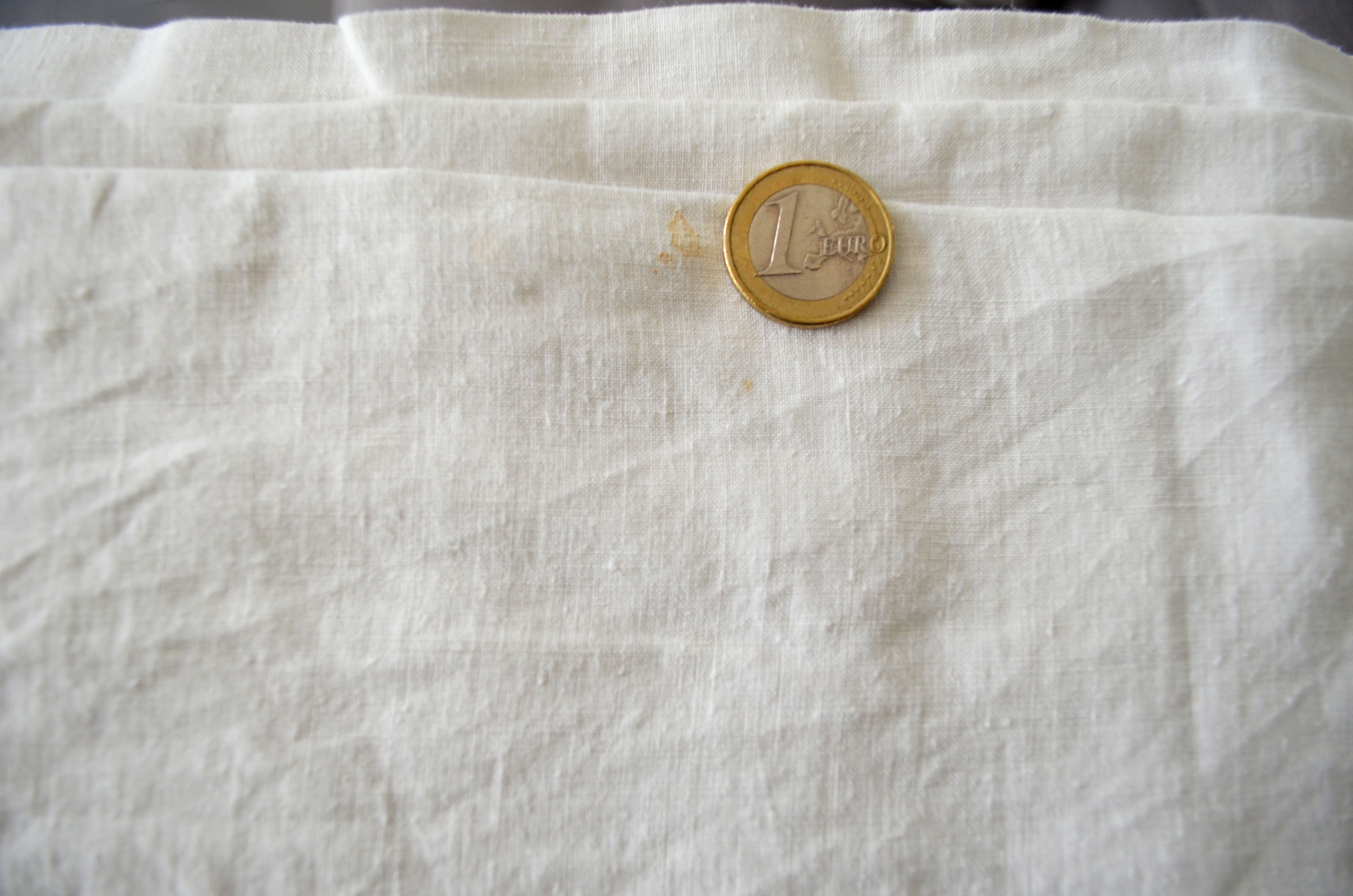 Antique linen sheet embroidery richelieu