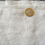 Drap ancien en lin broderie richelieu