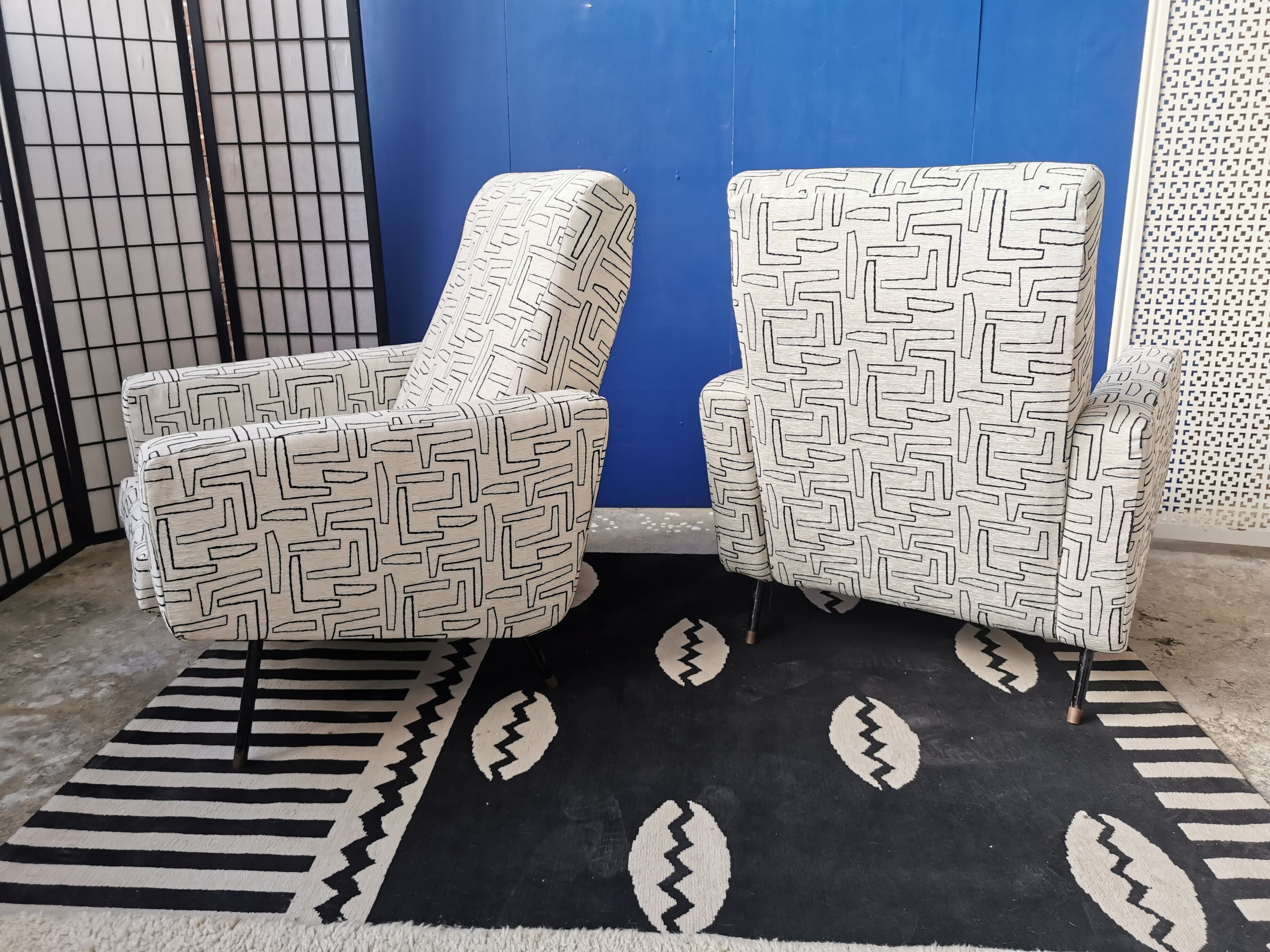 Set of armchairs airborne 1960