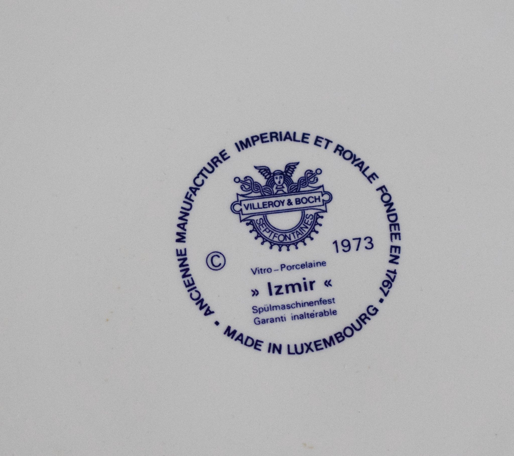 Ceramic dish Villeroy and Boch model Izmir 70s