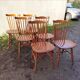 Lot of 6 Baumann chairs, Tacoma model, vintage, bistro.