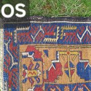 Turkish YAHYALI vintage anatomy rug handmade in wool - 131 x 227